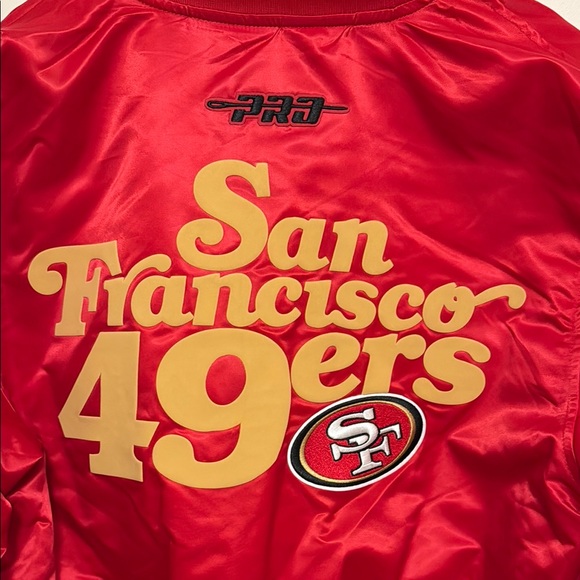 NFL San Francisco 49ers Red Bomber Jacke - Picture 7 of 8